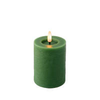 LED-KERZE 7/11,2 cm  - Dunkelgrün, Basics, Kunststoff/Paraffin (7/11,2cm) - Ambia Home
