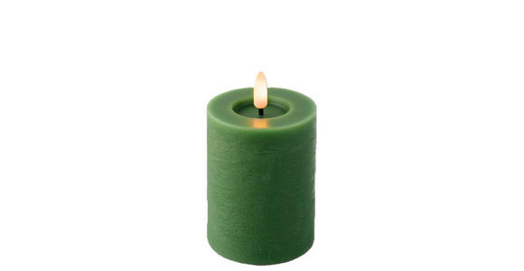 LED-KERZE 7/11,2 cm - Dunkelgrün, Basics, Kunststoff/Paraffin (7/11,2cm) - Ambia Home