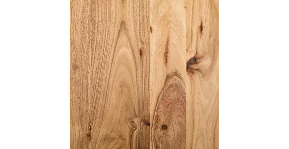 COUCHTISCHSET Akazie vollmassiv 74/68/45 cm Freiform Schwarz, Akaziefarben - Schwarz/Akaziefarben, Design, Holz/Metall (74/68/45cm) - Carryhome