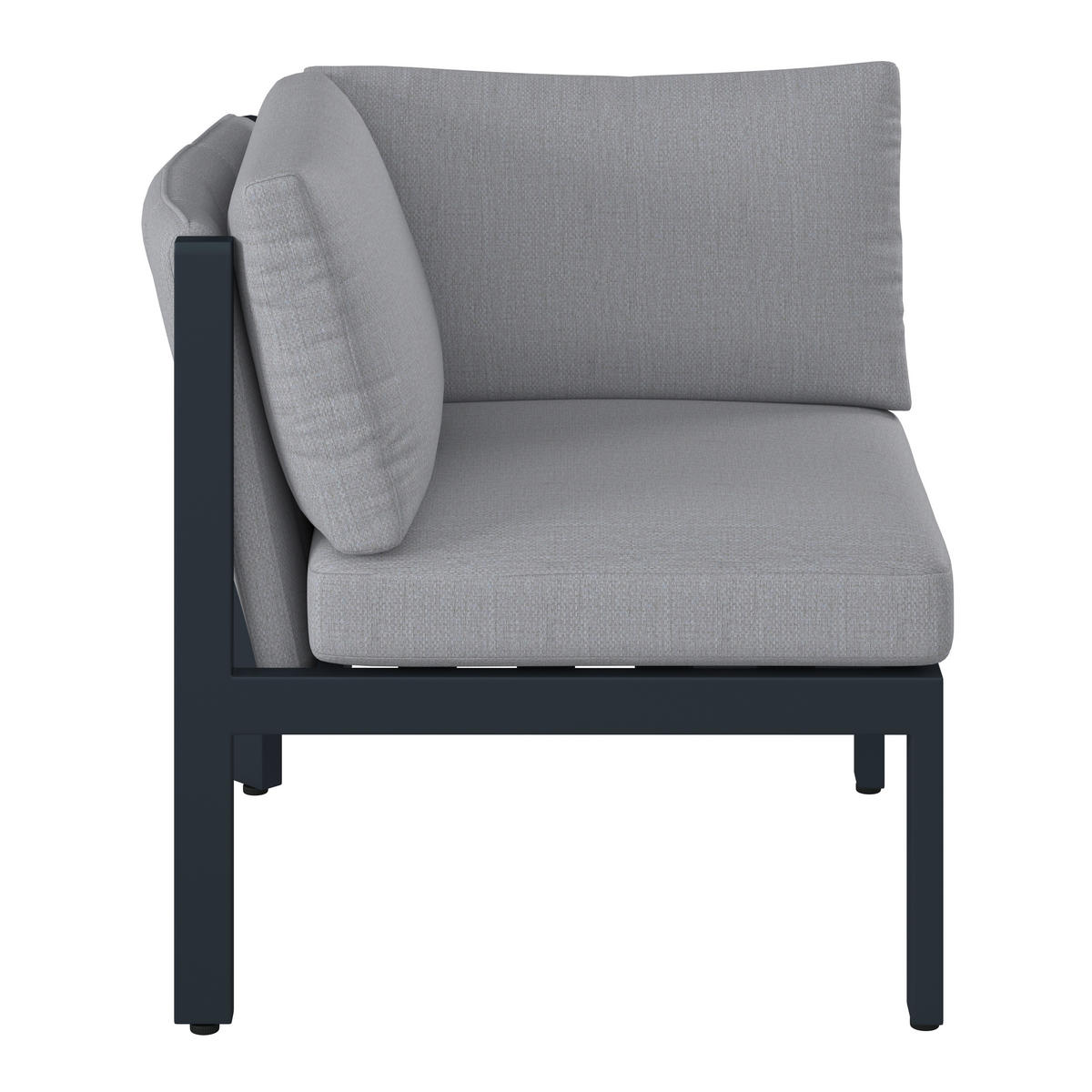 LOUNGE KUTNI DIO  antracit, siva   - siva/antracit, Design, metal/tekstil (76/73/76cm) - Dieter Knoll