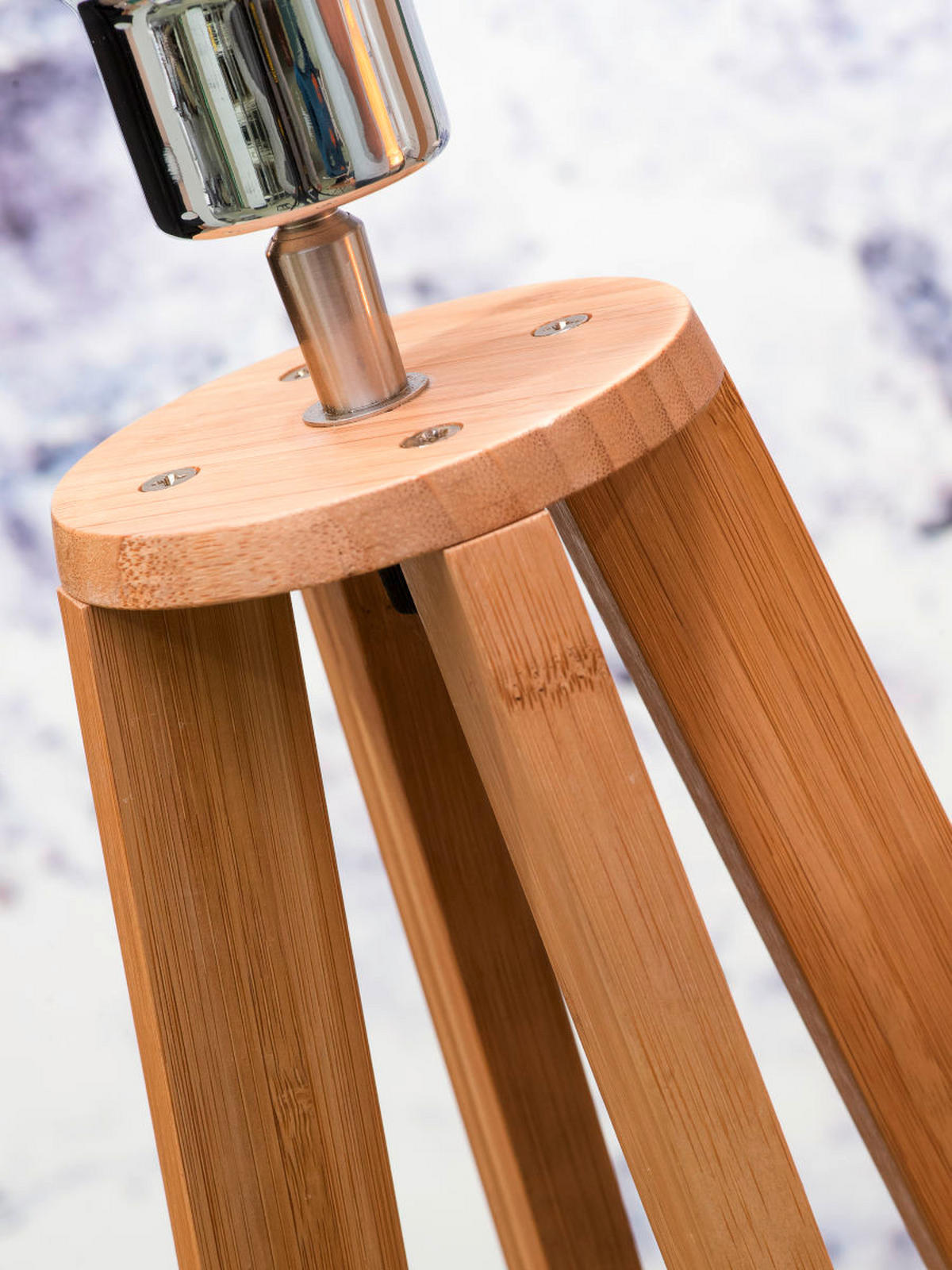 STEHLEUCHTE 60/158 cm    - Schwarz/Naturfarben, Trend (60/158cm) - Good & Mojo