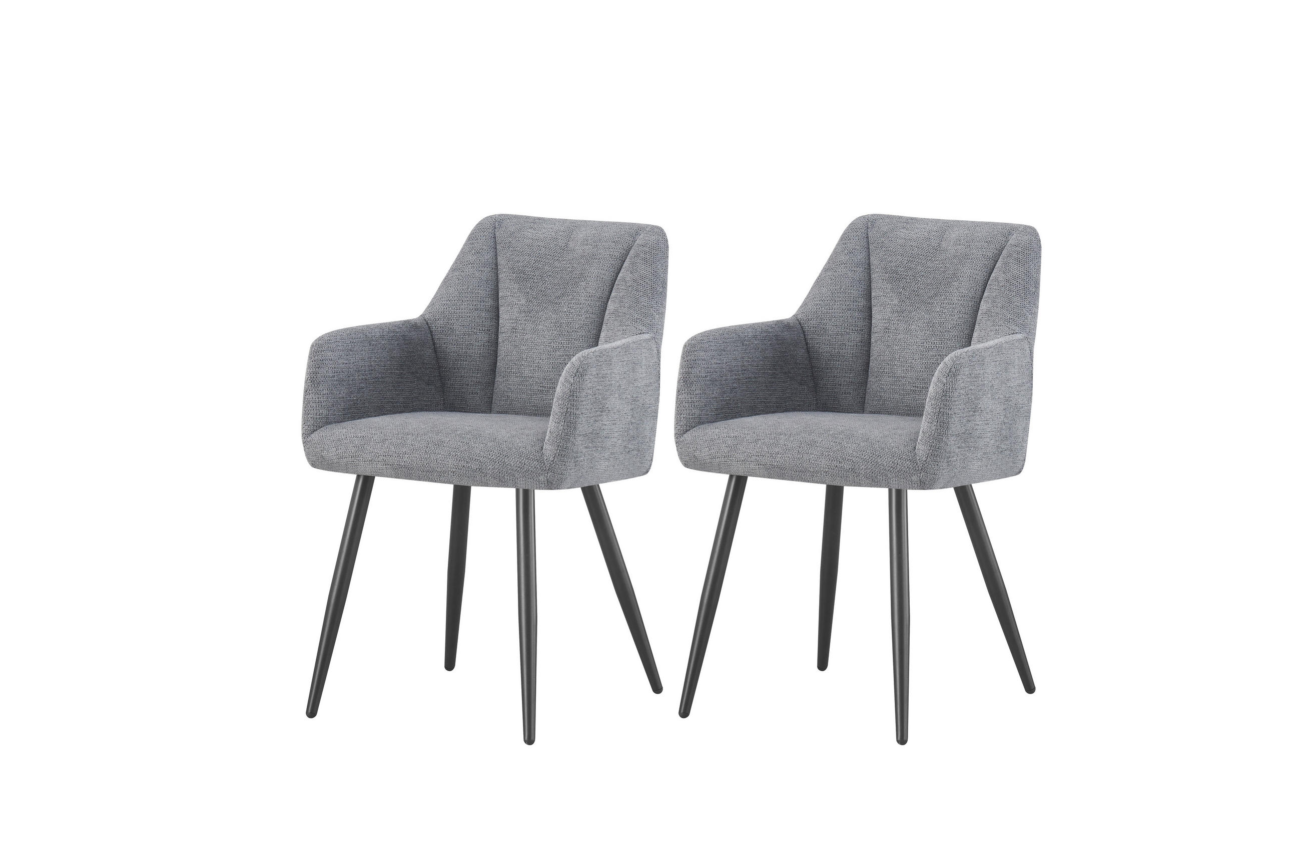 Mid.you Stuhl-Set Grau 55x82x62 cm