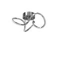 LED-DECKENLEUCHTE 34,5/19 cm   - Chromfarben, Design, Kunststoff/Metall (34,5/19cm) - Novel