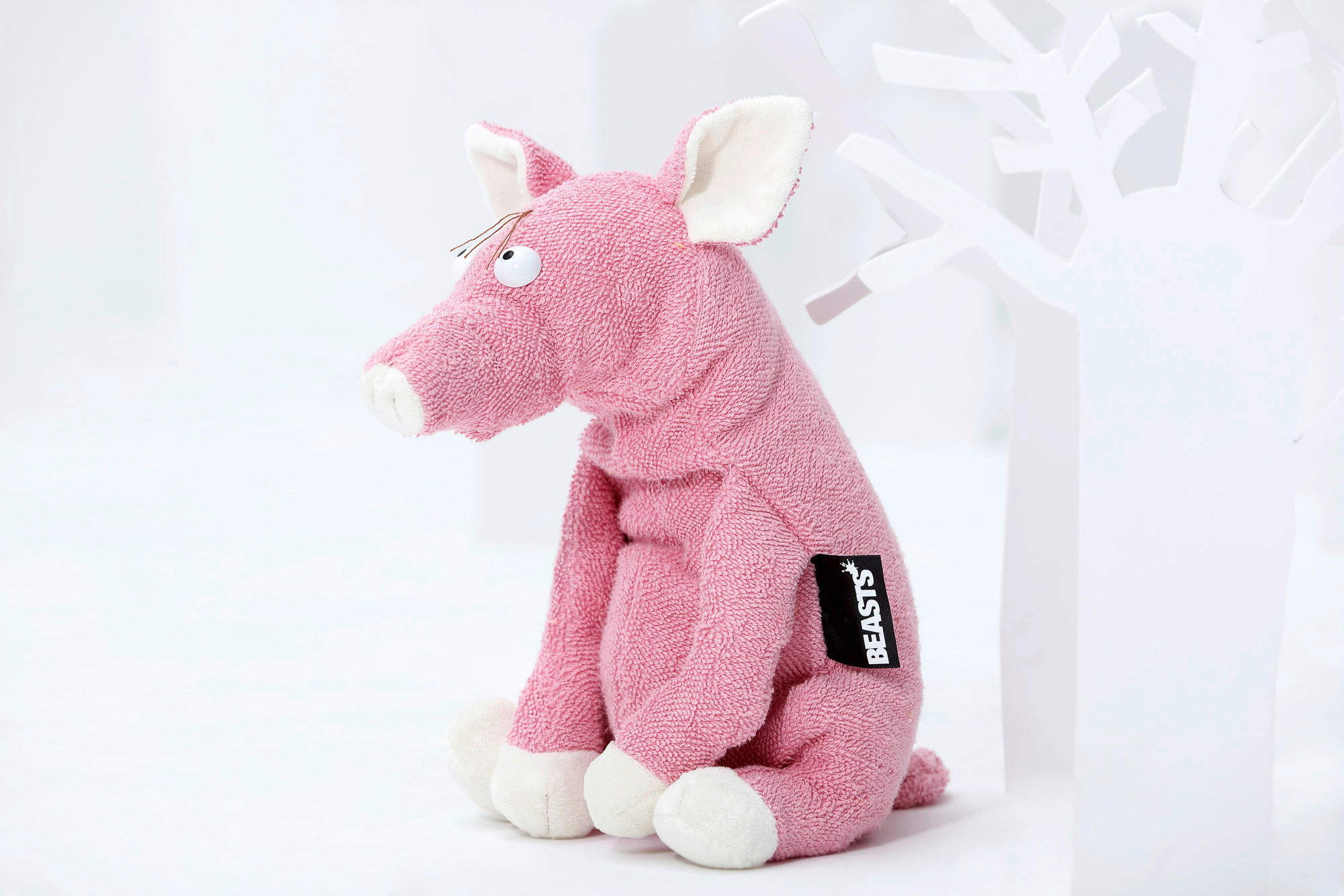 PLÜSCHTIER Beasts Town Karrieresau Schwein  - Rosa/Weiß, Basics, Textil (21/30/8cm) - Sigikid