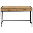 SCHREIBTISCH 120/48/76 cm Schwarz, Eiche Artisan Stauraum  - Schwarz/Eiche Artisan, Design, Holzwerkstoff/Metall (120/48/76cm) - Carryhome