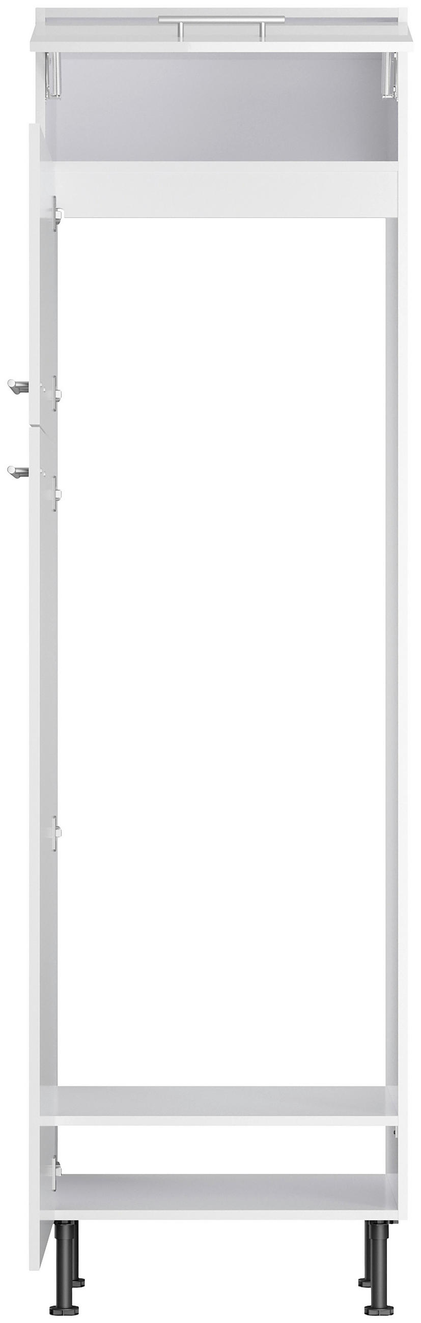 ECKKÜCHE 270/200 cm  in Weiß, Weiß Hochglanz  - Edelstahlfarben/Weiß Hochglanz, Basics, Holzwerkstoff/Metall (270/200cm) - Optifit