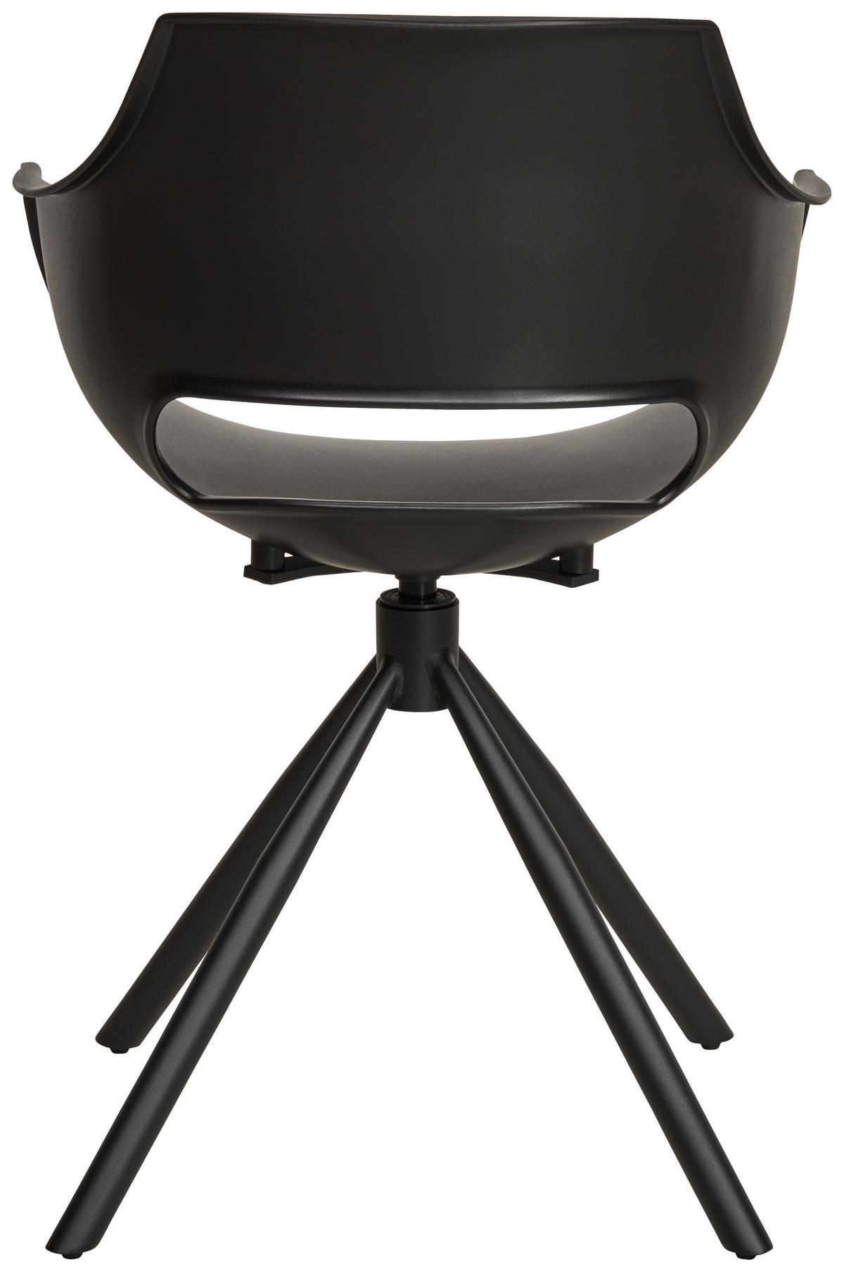 ARMLEHNSTUHL  in Eisen matt  - Schwarz, MODERN, Kunststoff/Metall (58/88/58cm) - MID.YOU