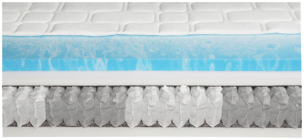 BOXSPRINGMATRATZE - Weiß, Basics, Textil (90/190cm) - Xora