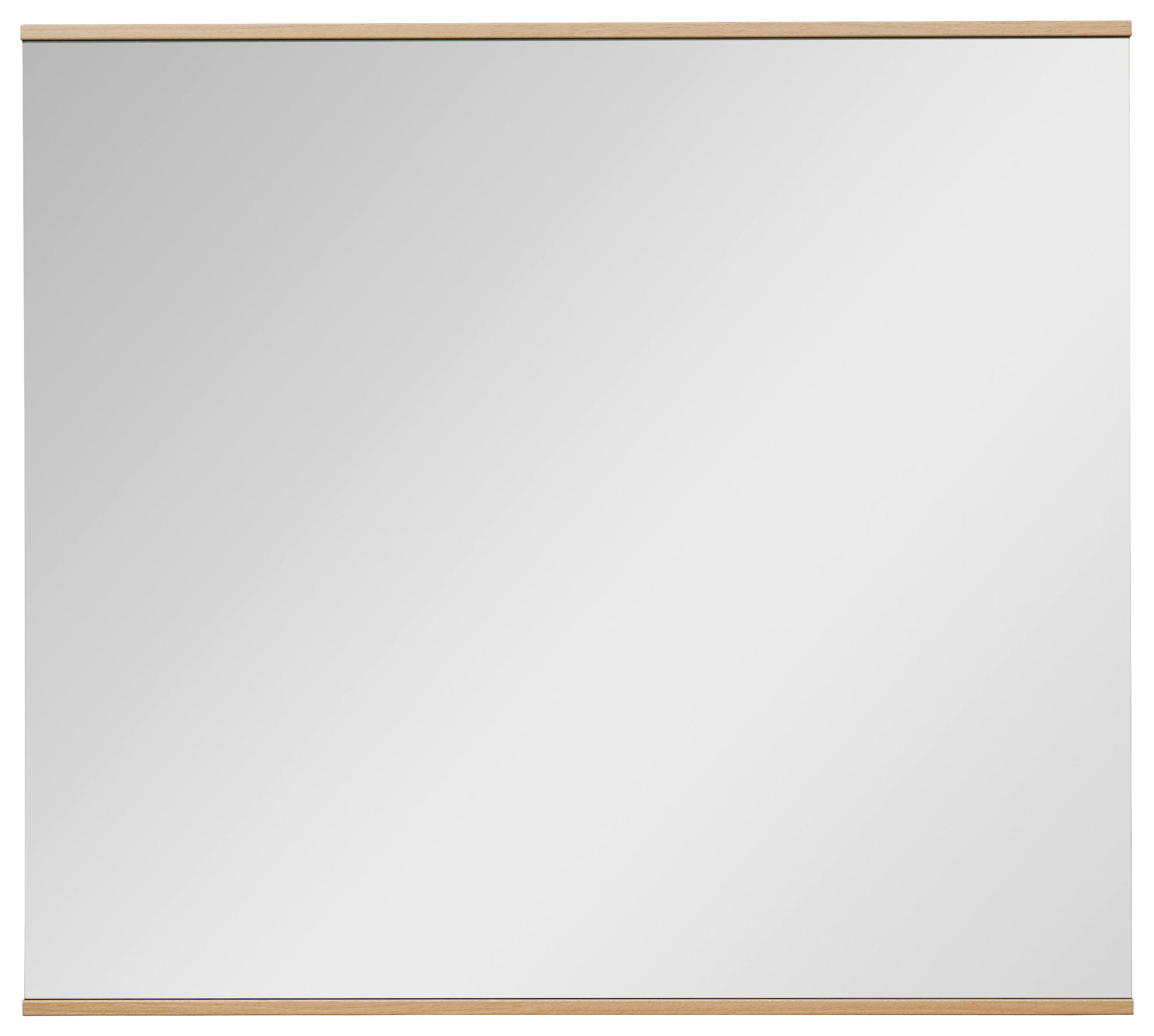 WANDSPIEGEL 89/90/2 cm    in rechteckig  - Klar/Eiche Bianco, Design, Glas/Holzwerkstoff (89/90/2cm) - Dieter Knoll