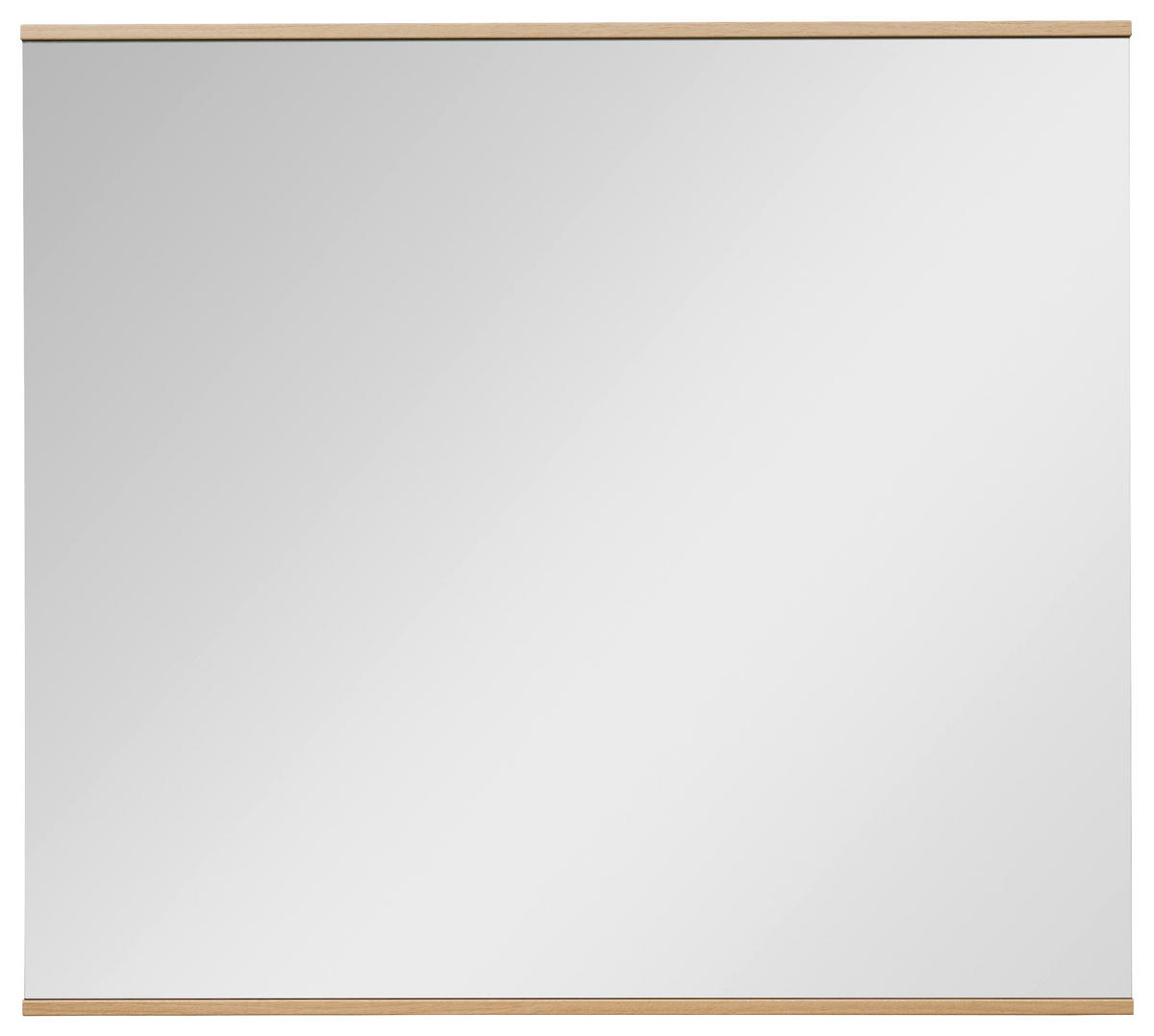 WANDSPIEGEL 89/90/2 cm    in rechteckig  - Klar/Eiche Bianco, Design, Glas/Holzwerkstoff (89/90/2cm) - Dieter Knoll