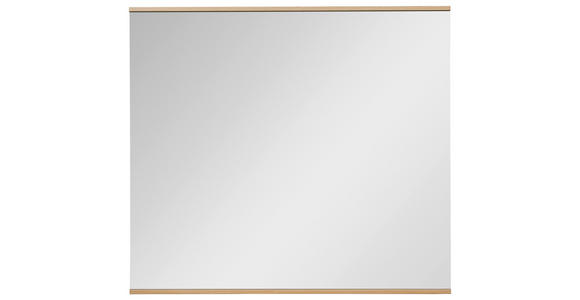 WANDSPIEGEL 89/90/2 cm    in rechteckig  - Klar/Eiche Bianco, Design, Glas/Holzwerkstoff (89/90/2cm) - Dieter Knoll