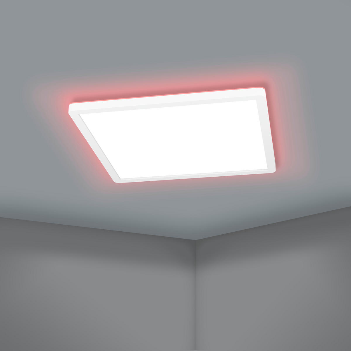 LED-DECKENLEUCHTE     - Weiss, Basics, Kunststoff (39/3/39cm) - Eglo