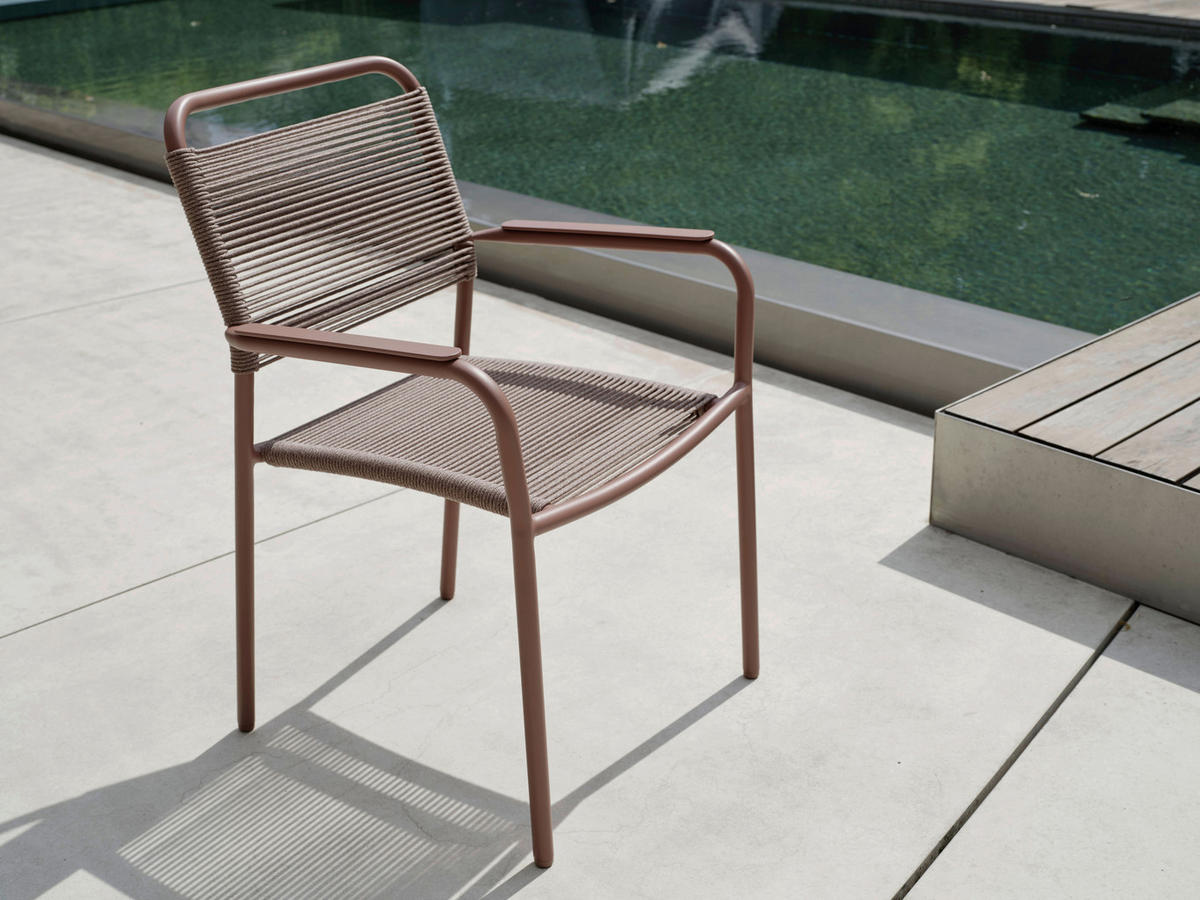 STAPELSESSEL Aluminium Terracotta  - Terracotta, Basics, Kunststoff/Metall (61/89/59cm) - Stern