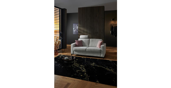 SCHLAFSOFA  in Webstoff Ecru  - Ecru/Schwarz, KONVENTIONELL, Textil/Metall (196/87/103cm) - Dieter Knoll