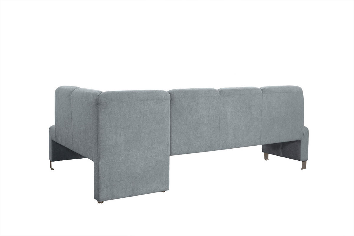 KLUPA KUTNA  tamno siva  drvo, tekstil, drvni materijal      - srebrne boje/tamno siva, Moderno, drvni materijal/drvo (243/158cm) - Livetastic