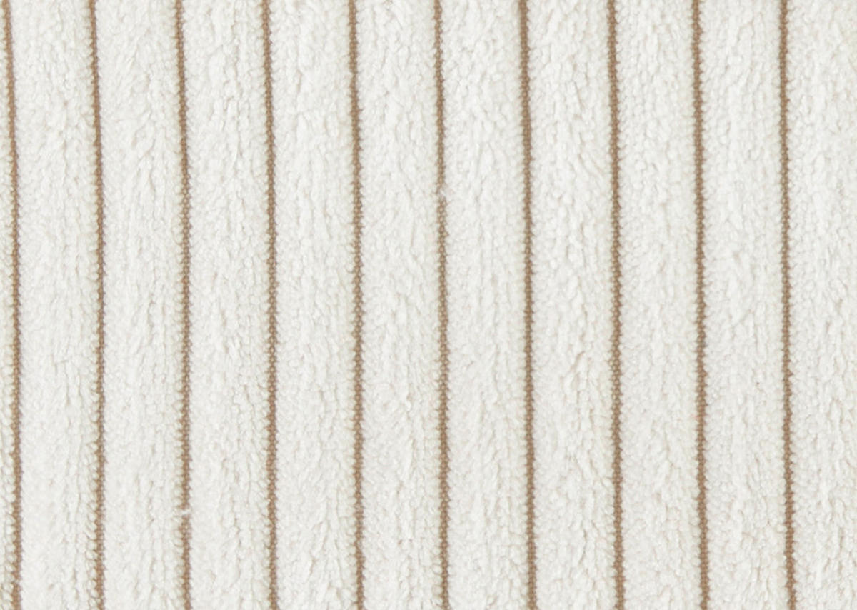 ECKSOFA in Cord Creme  - Creme/Schwarz, Konventionell, Kunststoff/Textil (318/197cm) - MID.YOU
