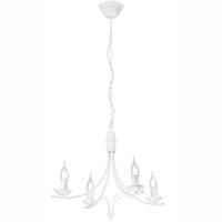 KRONLEUCHTER 58/100 cm   - Weiß Hochglanz, KONVENTIONELL, Metall (58/100cm)