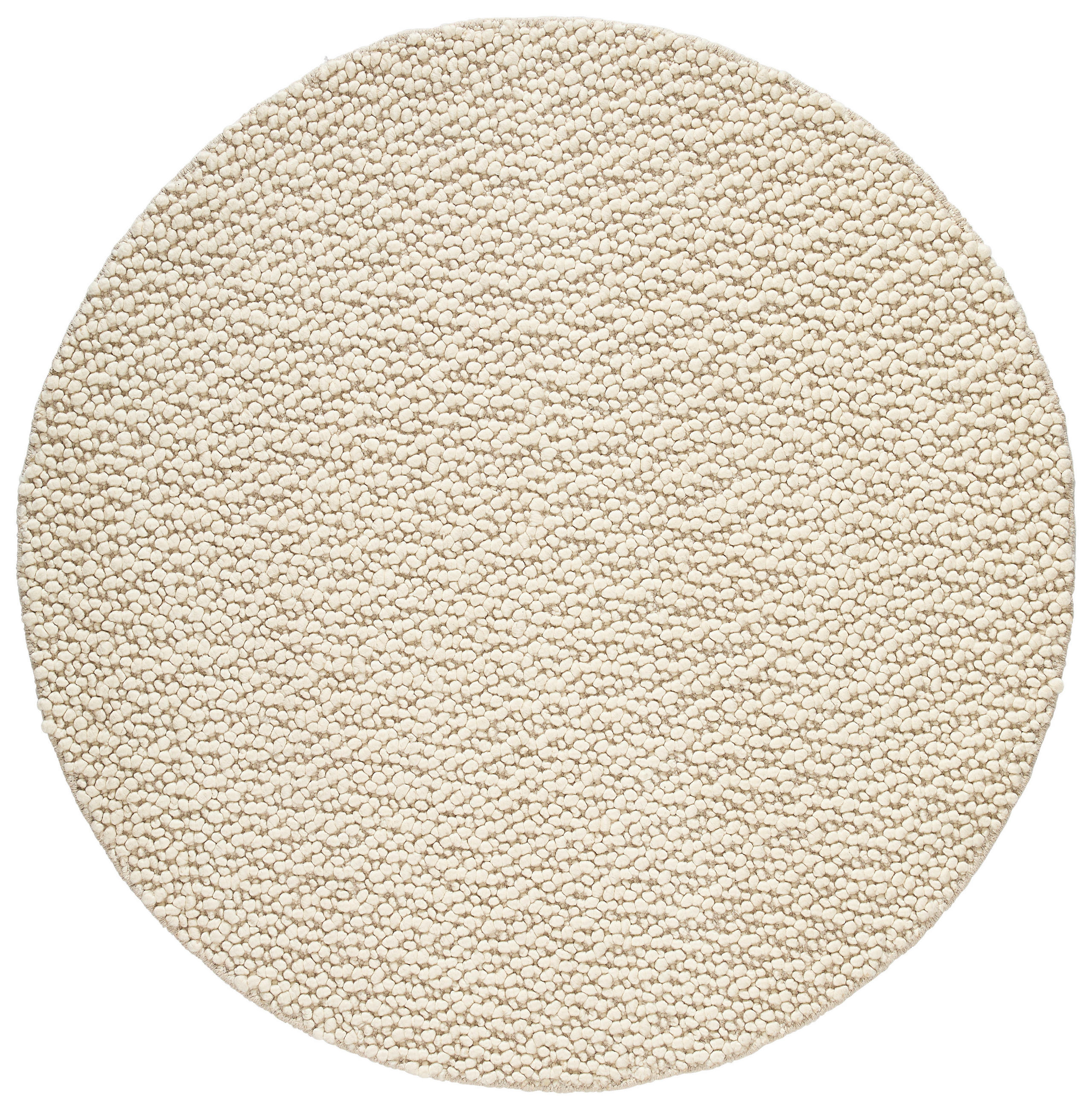 HANDWEBTEPPICH 160 cm Weiß  - Weiß, Natur, Textil (160cm) - Linea Natura