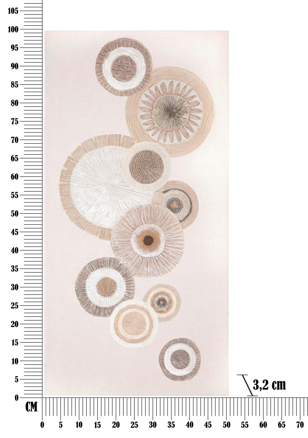 LEINWANDBILD  - Basics, Holz/Textil (50/100/3.2cm)