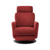 RELAXSESSEL in Textil Rot  - Rot/Schwarz, Modern, Textil/Metall (77/105/87-154cm) - Livetastic