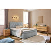 BOXSPRINGBETT 160/200 cm  in Silberfarben  - Silberfarben/Schwarz, Design, Holzwerkstoff/Kunststoff (160/200cm) - Xora