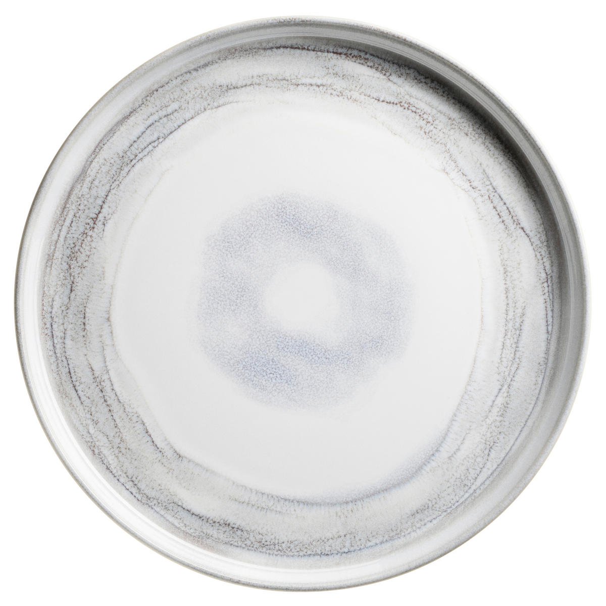 SPEISETELLERSET TIEFER SEE 4-teilig  - Hellgrau/Weiß, Basics, Keramik (27,8/3cm) - Gipfelstück