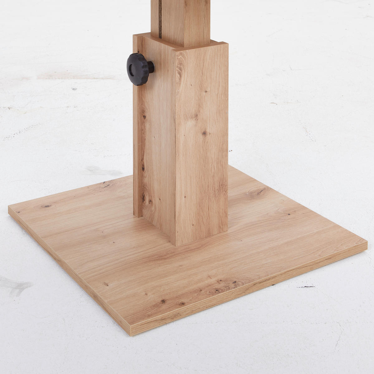 COUCHTISCH in Holzwerkstoff  - Wildeiche/Schwarz, Basics, Holzwerkstoff (65/52-77/65cm) - P & B