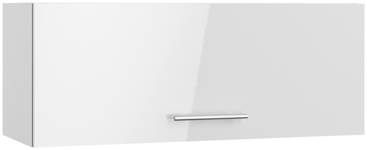 ECKKÜCHE 200/270 cm  in Weiß, Weiß Hochglanz  - Edelstahlfarben/Weiß Hochglanz, Basics, Holzwerkstoff/Metall (200/270cm) - Optifit