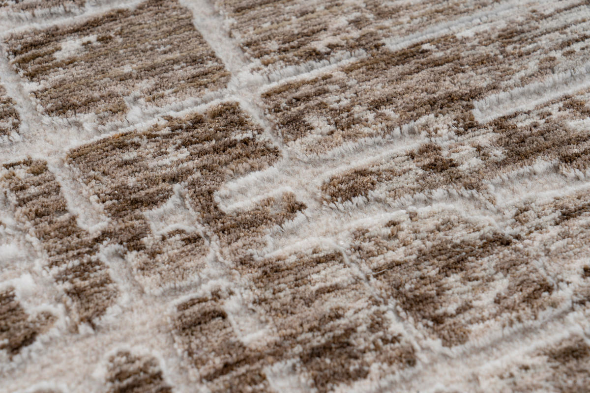 WEBTEPPICH 120/170 cm My Bella Taupe  - Taupe, Design, Textil (120/170cm) - Obsession