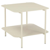 BEISTELLTISCH 48,4/45/40 cm Creme quadratisch  - Creme, Design, Metall (48,4/45/40cm) - Carryhome
