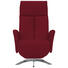 RELAXSESSEL in Textil, Leder Rot - Chromfarben/Rot, Design, Leder/Textil (71/105/75cm) - Welnova RELAXSESSEL in Textil, Leder Rot - Chromfarben/Rot, Design, Leder/Textil (71/105/75cm) - Welnova