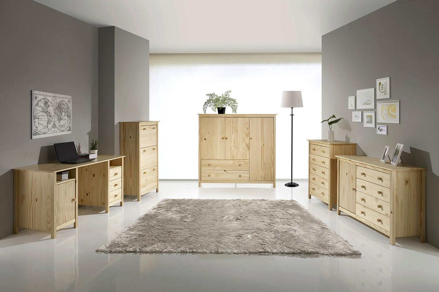 KOMMODE  in 120/80/40 cm  - Naturfarben, Natur, Holz (120/80/40cm) - Livetastic