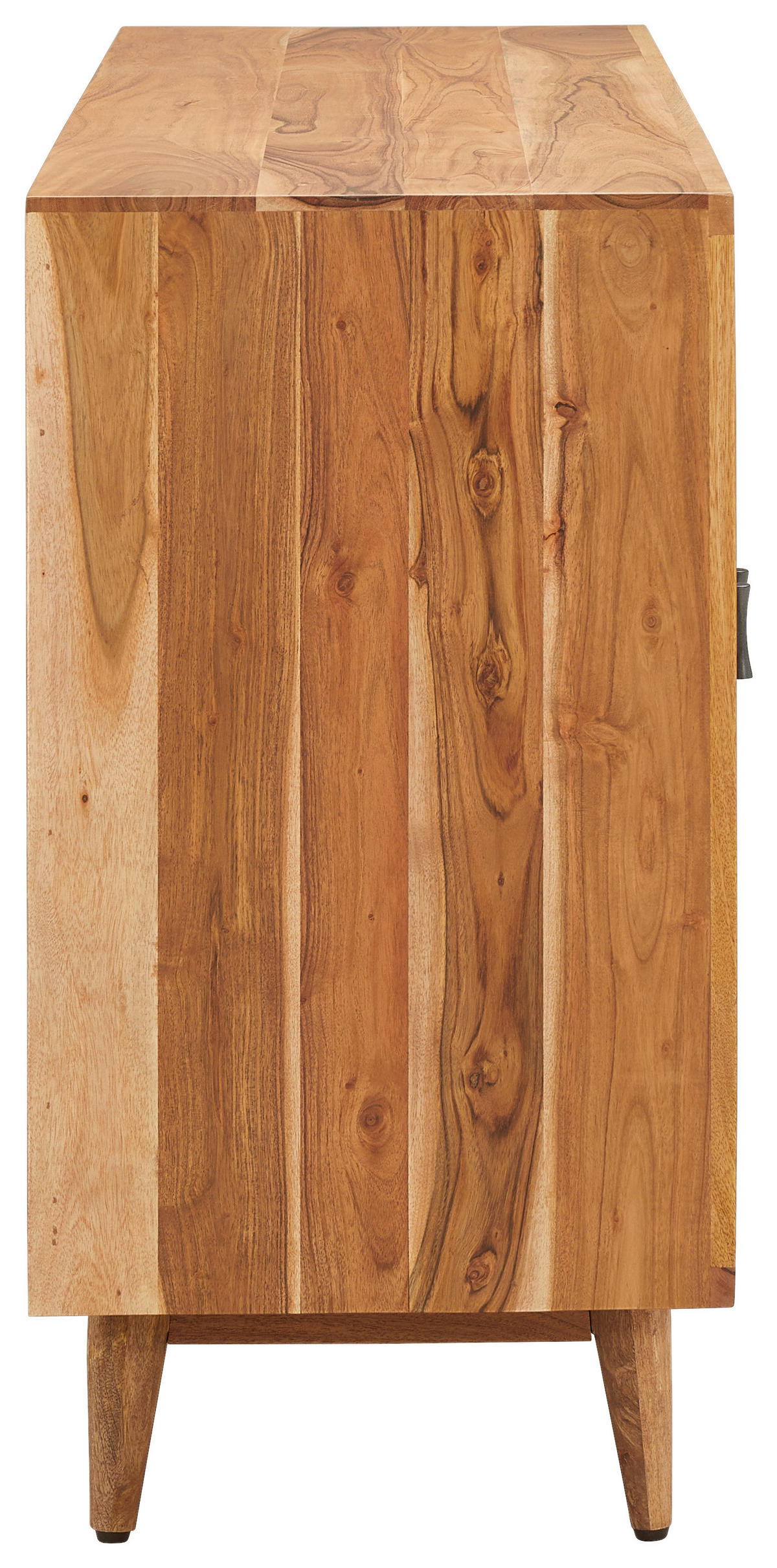ŠIROKÁ KOMODA, akácia, mangové drevo, prírodné farby, 130/82/42 cm - prírodné farby/viacfarebná, Modern, kov/drevo (130/82/42cm) - Livetastic