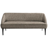 SITZBANK 197/85/72 cm Chenille Braun, Grün Metall  - Schwarz/Braun, KONVENTIONELL, Textil/Metall (197/85/72cm) - Moderano