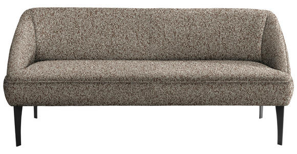 SITZBANK in Textil Braun, Grün  - Schwarz/Braun, KONVENTIONELL, Textil/Metall (217/85/72cm) - Moderano