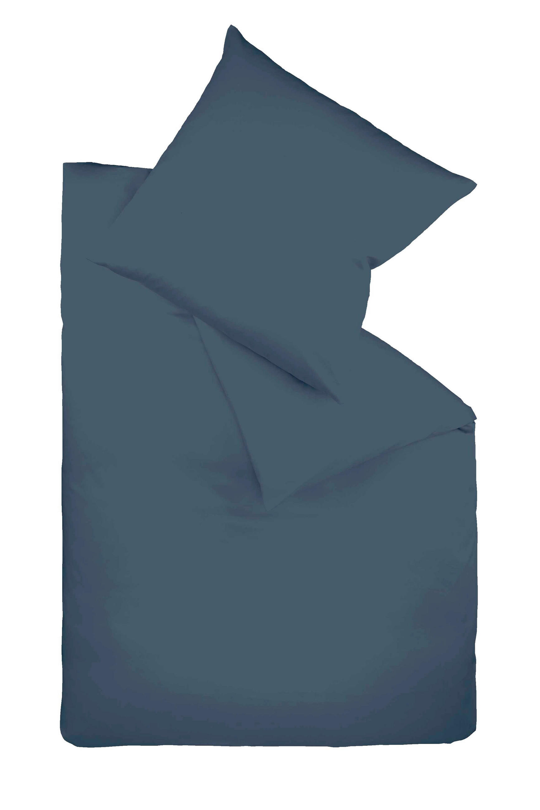 BETTWÄSCHE Satin 155/200 cm  - Blau, Basics, Textil (155/200cm) - Fleuresse
