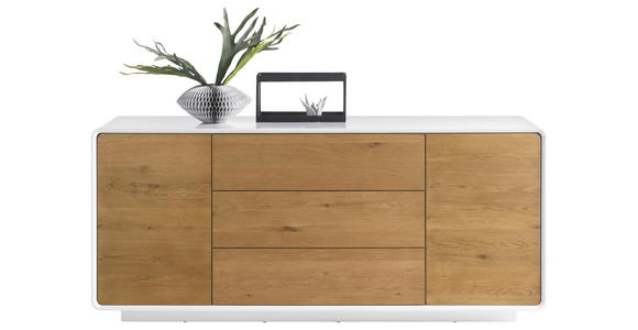 SIDEBOARD 170/76/40 cm - Eichefarben/Weiß, Design, Holz/Holzwerkstoff (170/76/40cm) - Xora