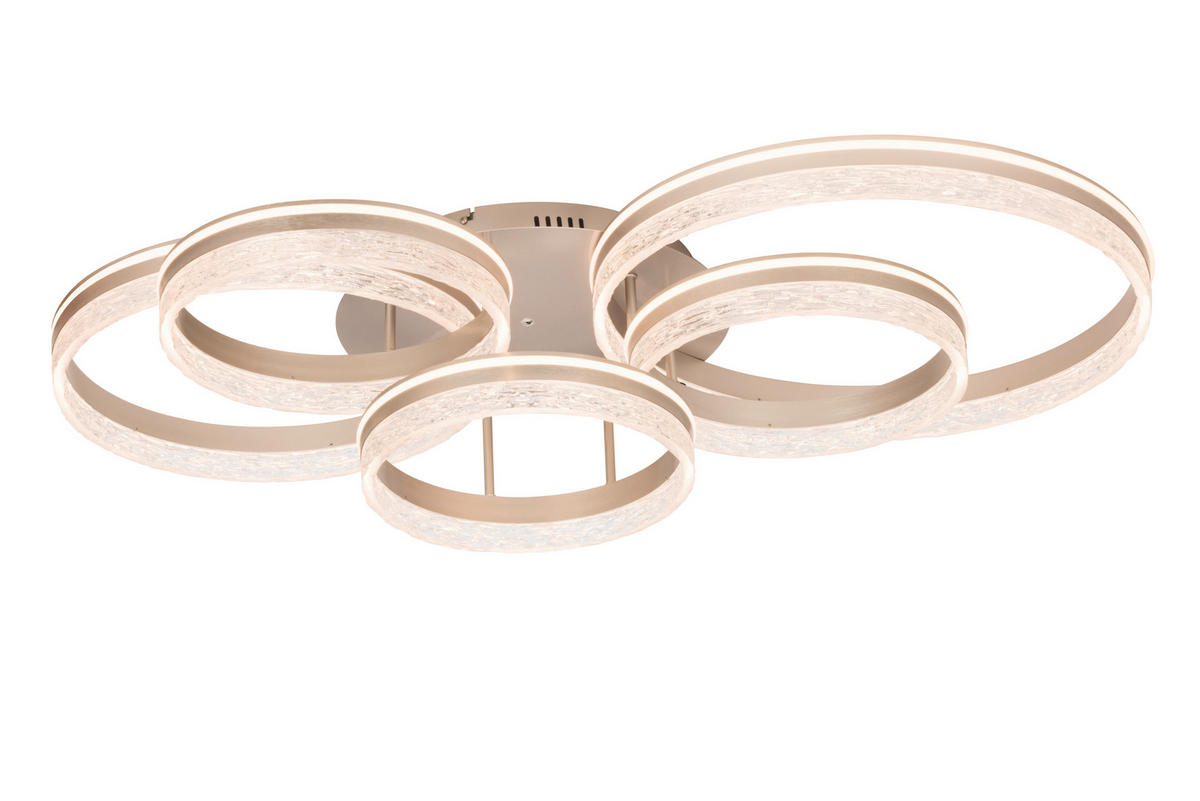 STROPNÍ LED SVÍTIDLO, 100/56/22 cm - cappuccino, Design, kov/plast (100/56/22cm) - Novel