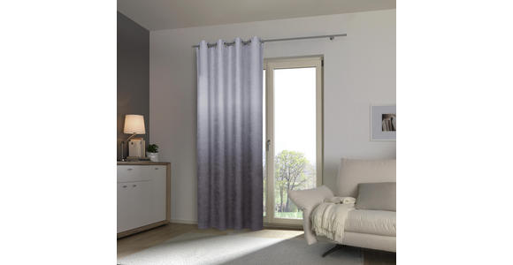 ÖSENVORHANG blickdicht - Grau, KONVENTIONELL, Textil (140/245cm) - Esposa