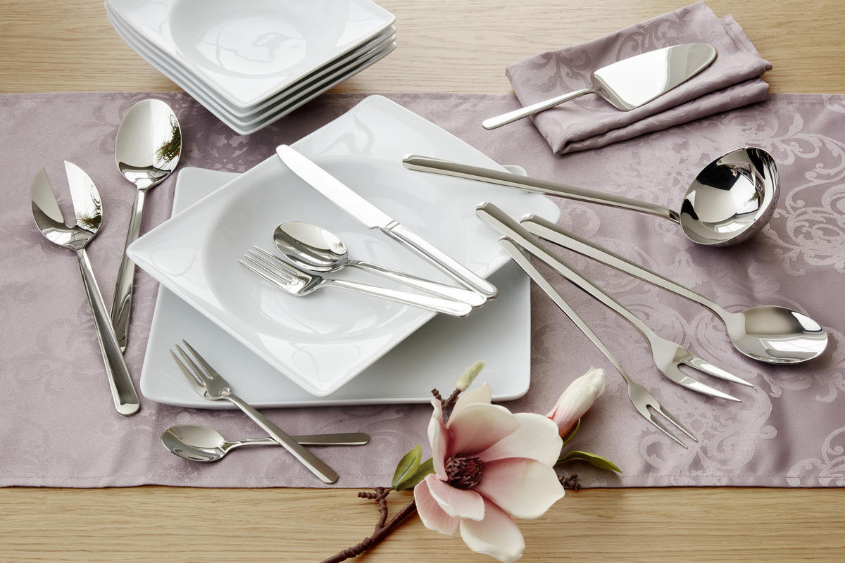 BESTECKSET BETA 67-teilig Edelstahl  - Silberfarben, MODERN, Metall (43/8.5/35.5cm) - Berndorf