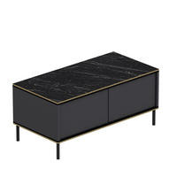 COUCHTISCH Imaj Couchtisch 90/45/40 cm rechteckig Anthrazit, Schwarz  - Anthrazit/Schwarz, Design, Holzwerkstoff/Metall (90/45/40cm) - Livetastic