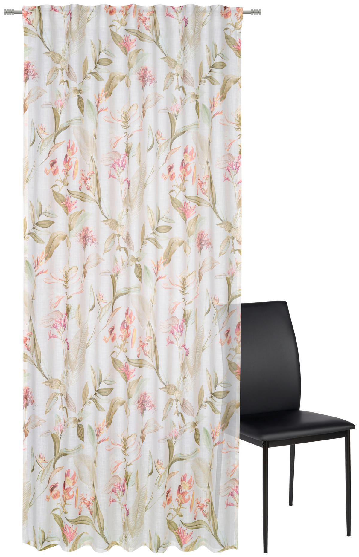 FERTIGVORHANG halbtransparent  - Grün, KONVENTIONELL, Textil (140/245cm) - Esposa