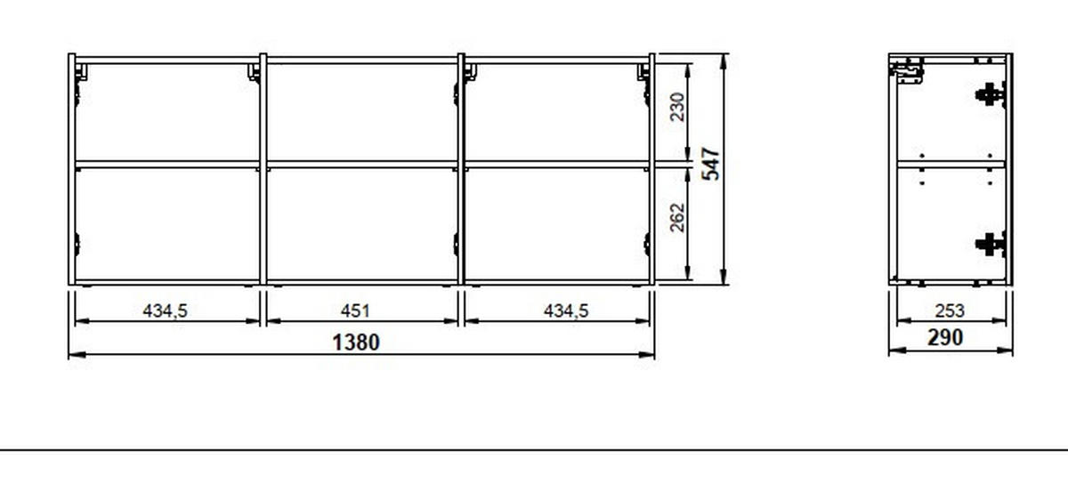 SCHUHSCHRANK Eichefarben, Kaschmir  - Kaschmir/Eichefarben, Design, Holzwerkstoff (138/55/29cm)