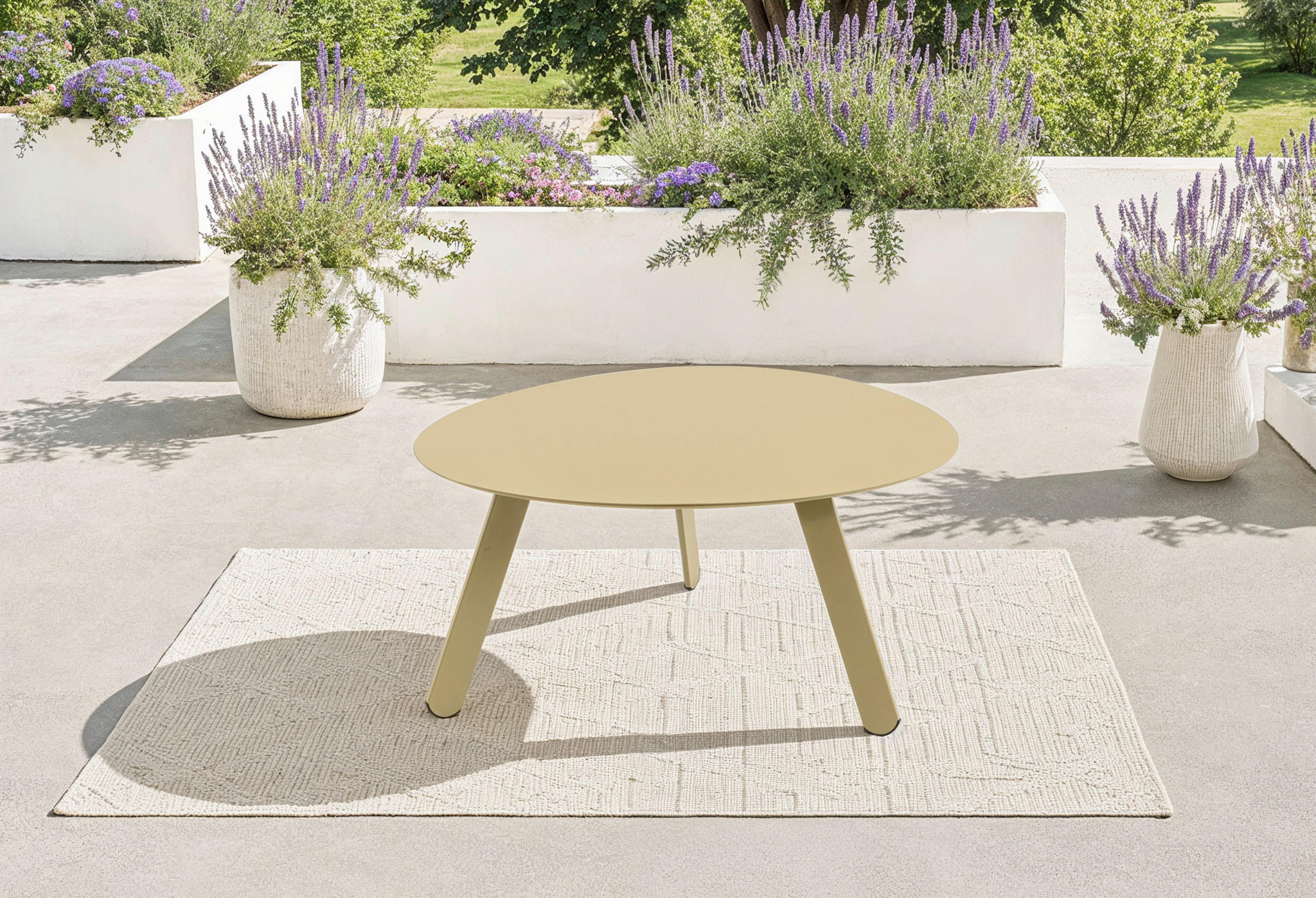LOUNGETISCH  - Sandfarben, MODERN, Metall (74/60/35cm) - Ambia Garden