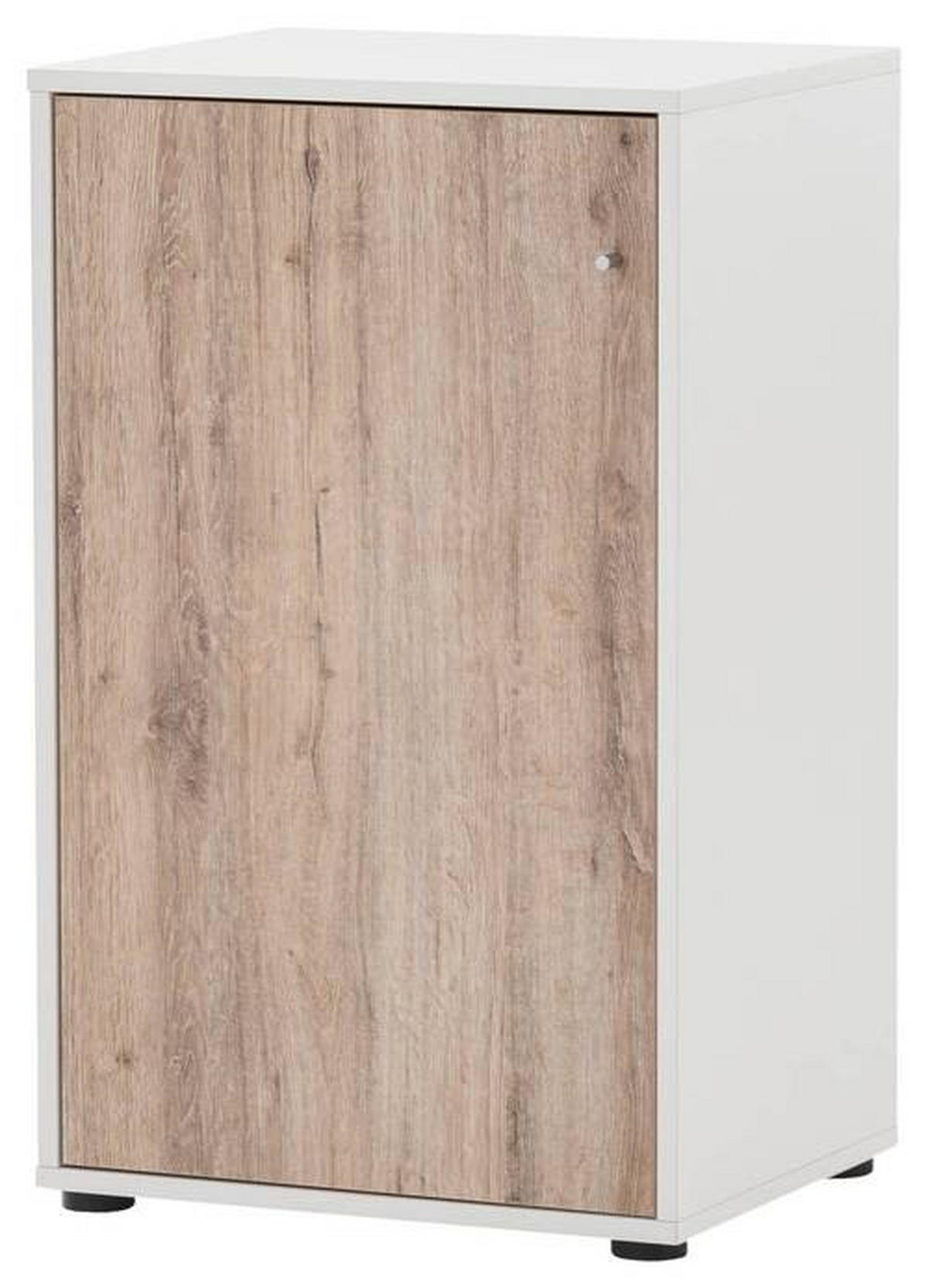 AKTENSCHRANK 50,9/83,6/41 cm  - Wildeiche/Weiß, MODERN, Holzwerkstoff (50,9/83,6/41cm) - MID.YOU