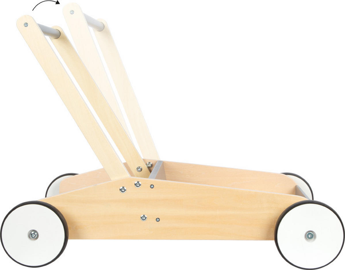LAUFLERNWAGEN - Hellgrau, Basics, Holz/Kunststoff (62/46/41cm) - small foot