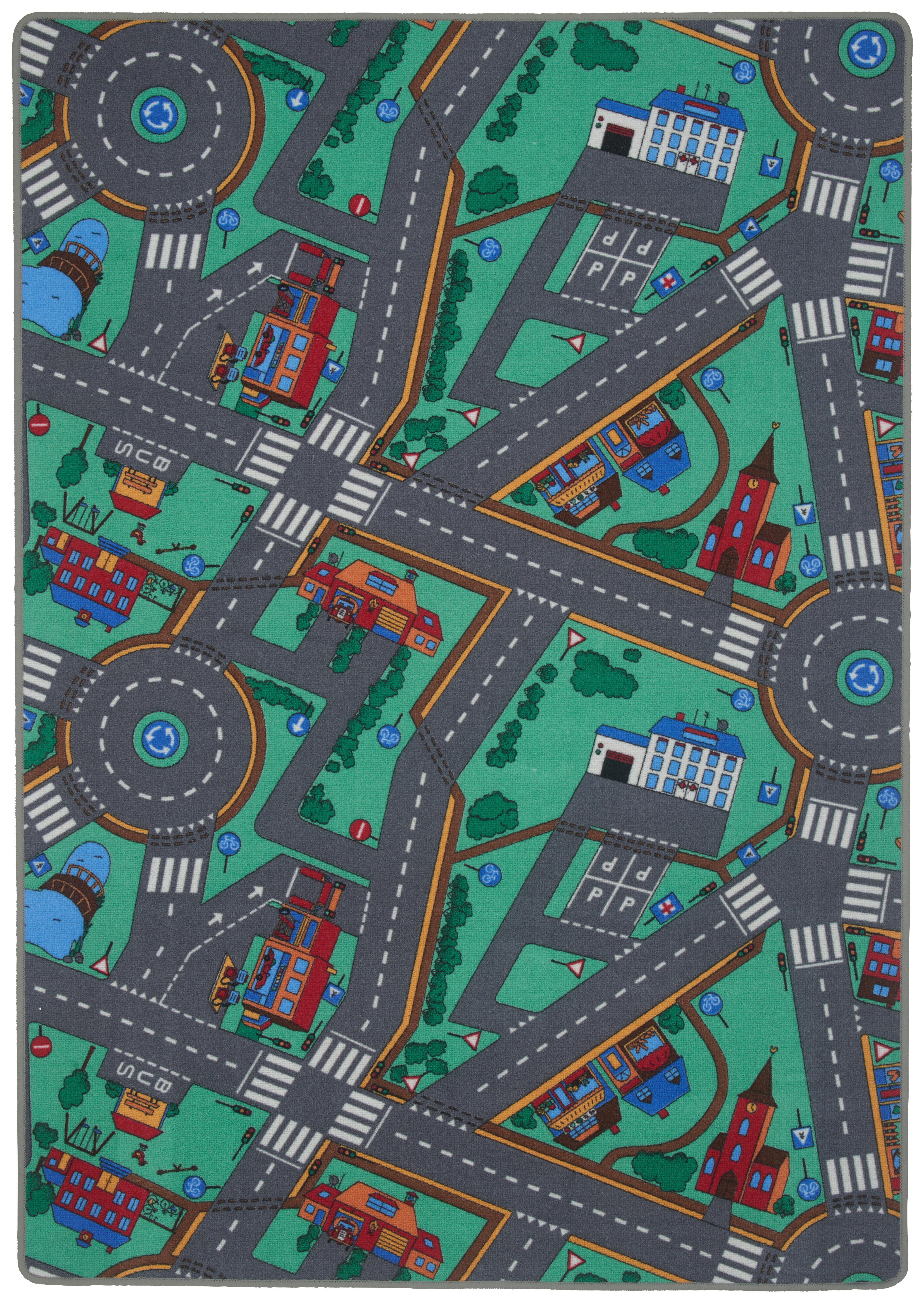 SPIELTEPPICH Car City  - Multicolor, Trend, Textil (100/175cm) - Boxxx