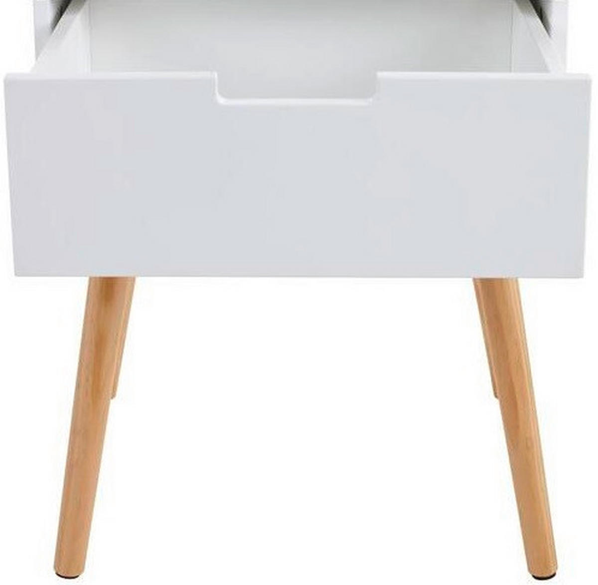 ÉJJELISZEKRÉNY tömör feketefenyő natúr, fehér  - natúr/fehér, Design, faalapú anyag/fa (40/60/30cm) - Xora