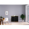 MINIKÜCHE 100 cm   in Schwarz, Sonoma Eiche  - Edelstahlfarben/Eichefarben, MODERN, Holzwerkstoff/Kunststoff (100cm) - Respekta