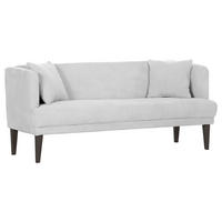 SITZBANK 190/83/70 cm Cord Creme, Weiß Holz  - Creme/Schwarz, Design, Holz/Textil (190/83/70cm) - Landscape